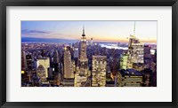 Framed Aerial View of Manhattan, NYC 2