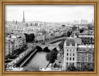 Framed View of Paris and Seine River