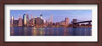 Framed Manhattan and Brooklyn Bridge, NYC 2