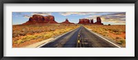 Framed Road to Monument Valley, Arizona