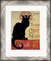 Framed Tournee Du Chat Noir (Yellow Background)