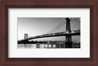 Framed Queensboro Bridge and Manhattan from Brooklyn, NYC