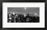 Framed Aerial View of Manhattan, NYC