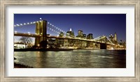 Framed Panoramic View of Lower Manhattan at dusk, NYC