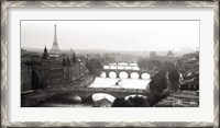 Framed Bridges over the Seine River, Paris