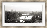 Framed Bridges over the Seine River, Paris