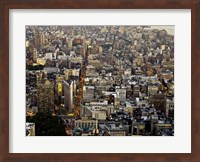 Framed Aerial View of Manhattan, NYC