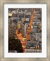 Framed Aerial View of Flatiron Building, NYC