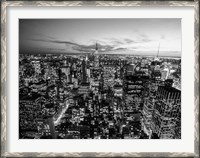Framed Manhattan Skyline with the Empire State Building, NYC