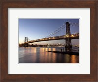 Framed Queensboro Bridge and Manhattan from Brooklyn, NYC