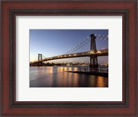 Framed Queensboro Bridge and Manhattan from Brooklyn, NYC