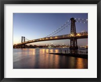 Framed Queensboro Bridge and Manhattan from Brooklyn, NYC