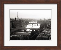 Framed Bridges over the Seine River, Paris 2