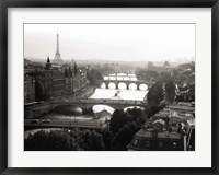 Framed Bridges over the Seine River, Paris 2