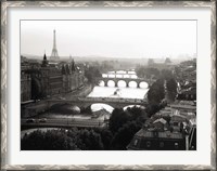 Framed Bridges over the Seine River, Paris 2