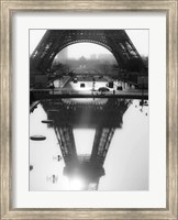 Framed Eiffel Tower Reflected, Paris