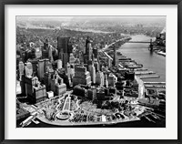 Framed Aerial View of Manhattan