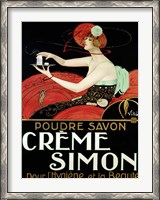 Framed Creme Simon, ca. 1925