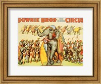 Framed Downie Bros. Big 3 Ring Circus, 1935