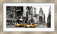 Framed Taxi in Times Square, NYC