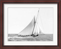 Framed Cutter Sailing on the Ocean, 1910