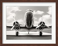 Framed Vintage DC-3 in air field