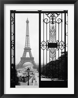 Framed Eiffel Tower from the Trocadero Palace, Paris