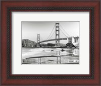 Framed Baker Beach and Golden Gate Bridge, San Francisco 2