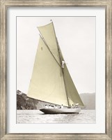 Framed Vintage yacht