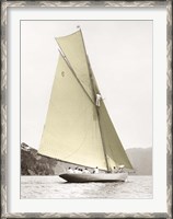 Framed Vintage yacht