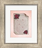 Framed Corinthians 13:4-8 Love is Patient - Rose Border Pink