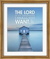Framed Psalm 23 The Lord is My Shepherd - Lake