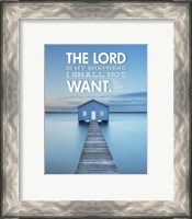 Framed Psalm 23 The Lord is My Shepherd - Lake