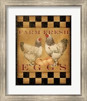 Framed Farm Fresh Eggs I