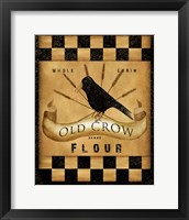 Framed 'Old Crow Flour' border=