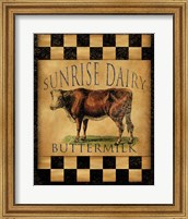 Framed Sunrise Dairy