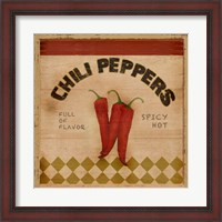Framed Chili Peppers