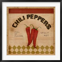 Framed Chili Peppers