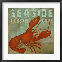 Framed Seaside Lobster