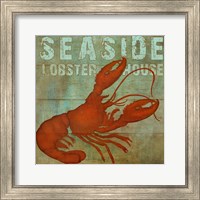 Framed Seaside Lobster