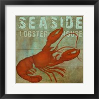 Framed Seaside Lobster