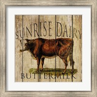 Framed Sunrise Dairy