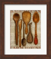 Framed Wooden Spoons High