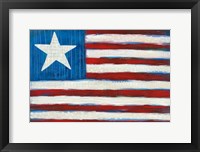 Framed Modern Americana Flag