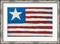 Framed Modern Americana Flag