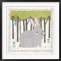 Framed Woodland Hideaway Bunny