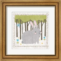 Framed Woodland Hideaway Bunny