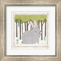 Framed Woodland Hideaway Bunny