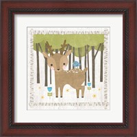 Framed Woodland Hideaway Deer