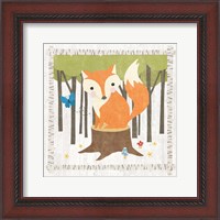 Framed Woodland Hideaway Fox